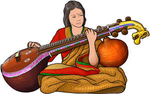 saraswati veena player