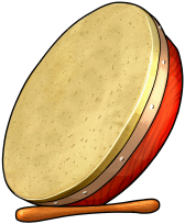 bodhran:frame drum
