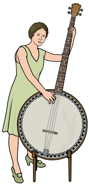 Gibson bass banjo player
