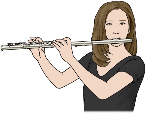 flute player