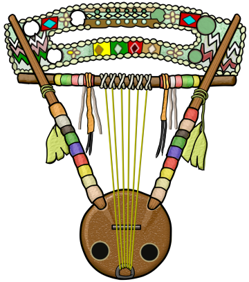 African harp:krar (kirar)