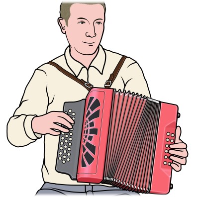 melodeon player