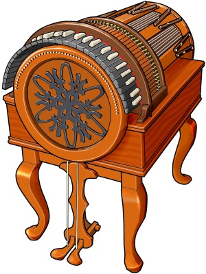 keyboard instrument : wheelharp