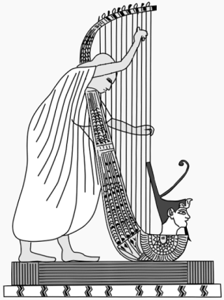 Ancient Egyptian harp