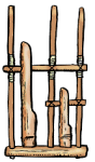 bamboo : angklung