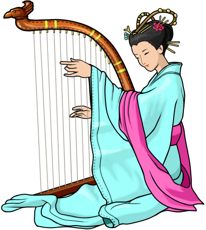 Asian harp (kong hou)