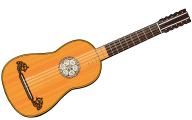 Plucked string instruments�Fbaroque guitar