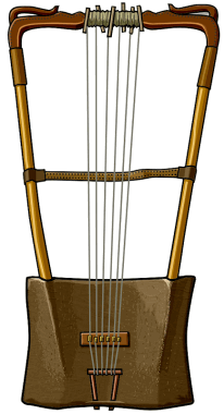 African instrument:beganna(begena)
