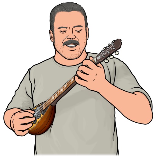 Greek Musical instrument : Baglama(Greek baglama)