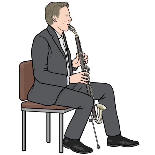 basset-horn player