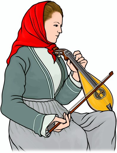 bowed string instruments : cretan lyra