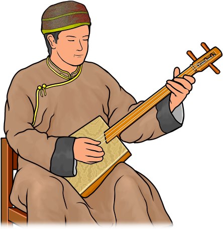 Musical instruments : doshpuluur player