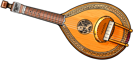 keyed english guitar (keyed cittern)