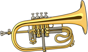  4valve fluegel horn:The 4th valve extends the range of the Flugelhorn 