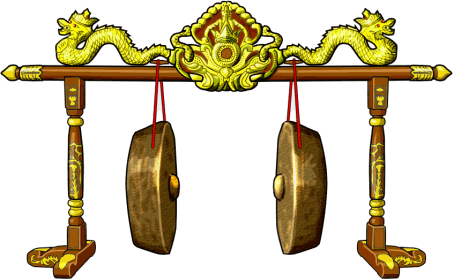 Gamelan musical instruments : gong