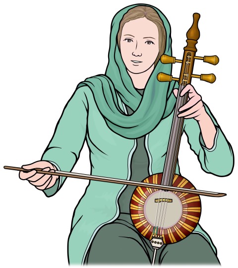 Iranian musical instrument: kemanche / Kamantcheh
