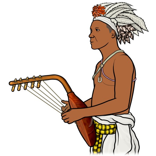African mangbetu-harp:kundi(congo)