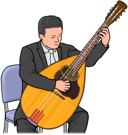 mandolone player