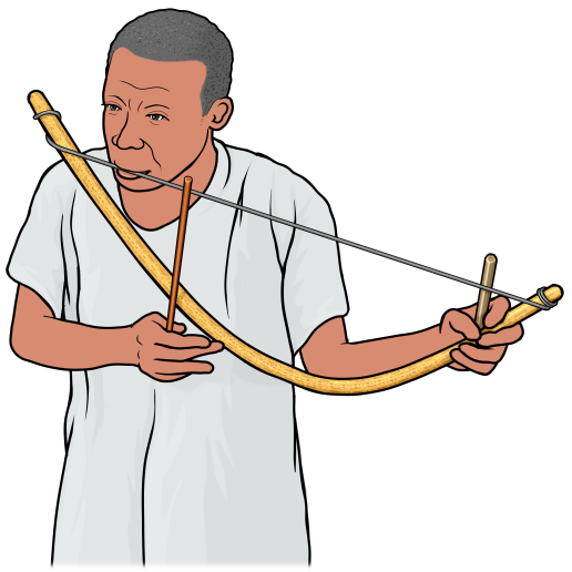 musical bow (bow harp)/ngongo