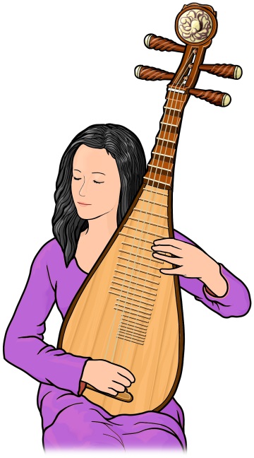 Chinese musical instruments:pipa
