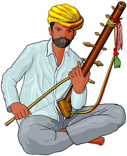 Indian instrument : ravanhatta