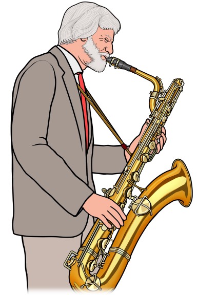 baritone saxophone (Gerry Mulligan)