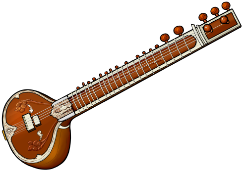 Indian instrument : sitar