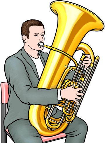 tuba player